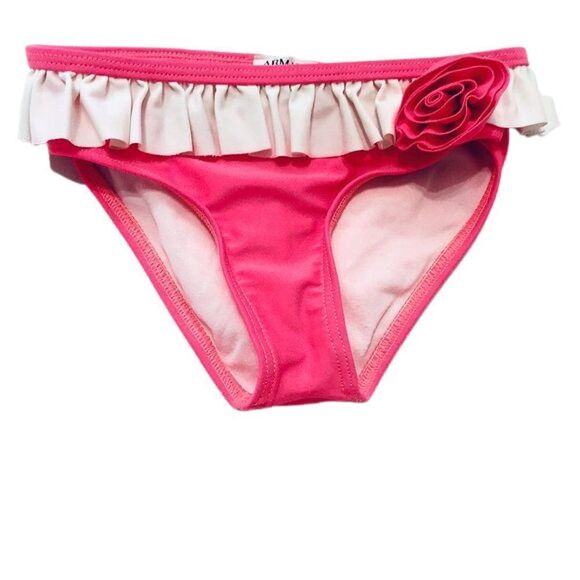 ARMANI JUNIOR Neon Pink Ruffle Trim Bikini - Picture 7 of 9